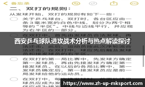 西安乒乓球队进攻战术分析与热点解读探讨
